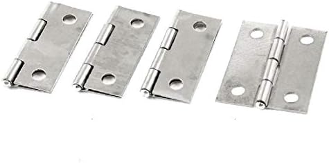 X-DREE 4 Adet Paslanmaz Çelik boru boru Dolap Kapısı kapı menteşesi Gümüş Ton 1.38 Uzun(4 piezas de acero oksitlenemez Ancak