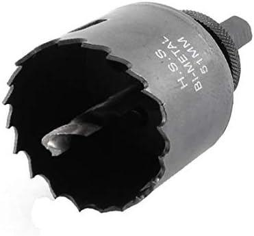 X-DREE Boru Hattı Delme 51mm Kesme Çapı Bi-metal Delik Testere Kesici (Tubería de perforación Diámetro de corte de 51mm Orificio