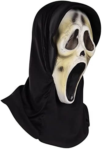 Taıture Yetişkin Ghostface Maskesi Cosplay Lateks Korku Maskeleri Hayalet Yüz Çığlık Kask Ürpertici Cadılar Bayramı Partisi