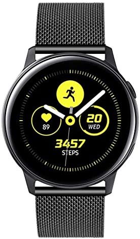 Samsung Galaxy Watch 3 41mm Bantlarla Uyumlu Senter Aktif 2 44mm Bant, 20mm Paslanmaz Çelik Spor Yedek Kayış Bandı GTR 42mm