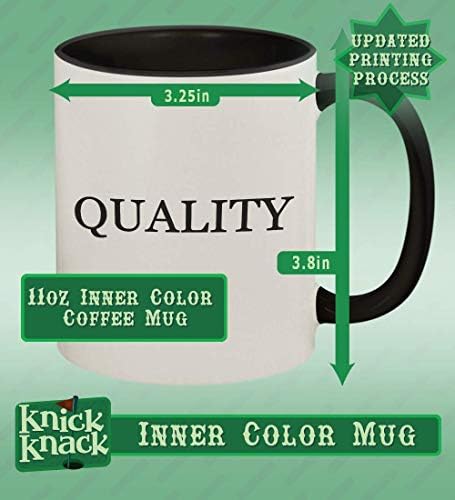 Knick Knack Hediyeler konveyör-11oz Hashtag Seramik Renkli Sap ve İç Kahve Kupa Bardak, Siyah