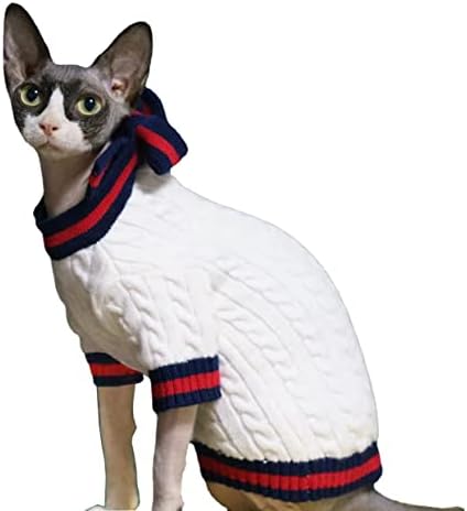 Sphynx Kedi Giysileri Yumuşak ve Rahat Tüysüz Kedi Kazak Sıcak Kış Kazak Küçük Kediler ve Köpekler için, Perterbald, Devon,