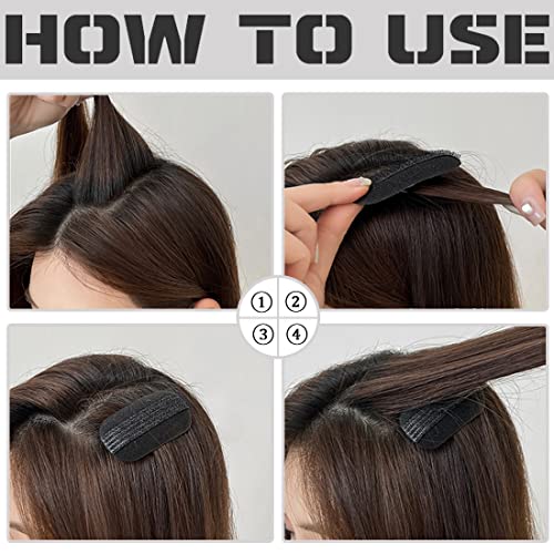 6 ADET Siyah Sünger Bump Up saç tokası Ses Ekler Sihirli Saç Şekillendirici Araçları Saç Makinesi Aksesuarları Kadınlar için