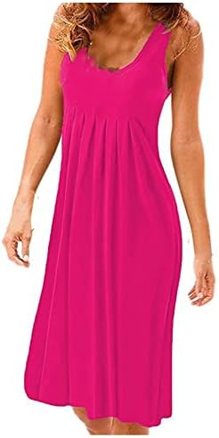 ZEFOTİM Yaz Elbiseler Kadınlar için 2023 V Boyun Spagetti Sapanlar Casual Çiçek Plaj Güneş T Shirt Elbise