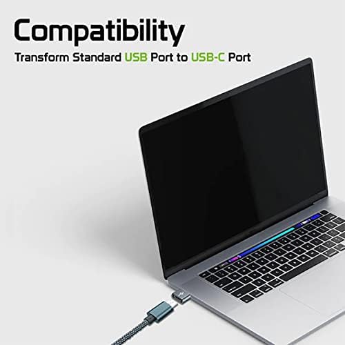 USB-C Dişi USB Erkek Hızlı Adaptör, Şarj Cihazı, senkronizasyon, Klavye, Fare, Zip, Gamepad, pd(2 paket)Gibi OTG Cihazları