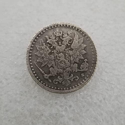 Antika El Sanatları Finlandiya 1868 25 PENNİ Gümüş Dolar Gümüş Yuvarlak Dış Ticaret Koleksiyonu