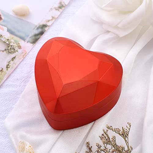 DECHOUS ev dekor kalp şeklinde halka kutusu Led halka kutusu halka kutusu nişan yüzüğü kutusu düğün yıldönümü sevgililer