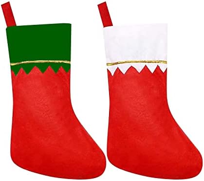 Domuz Dikiz Aynası 15 inç Şömine İyilik Stok Noel Noel Keçe Parti DIY Asılı Dekorasyon Kırmızı Çorap Hediyeler Ev Dekorasyonu