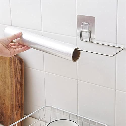 Banyo için Kağıt Havlu Tutacağı Mutfak Kağıt Havlu Tutacağı Plastik Sargı Askısı Kullanımı kolay Kağıt Havlu Tutacağı Duvara