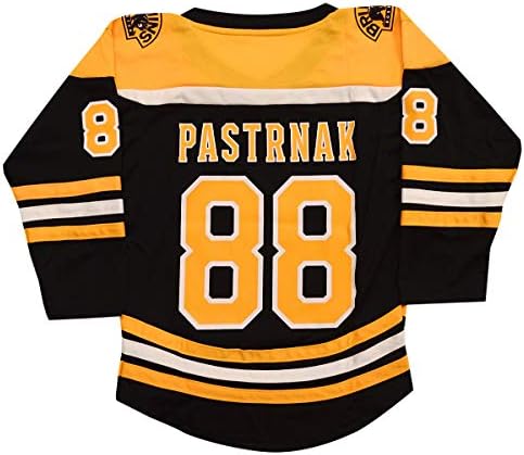 Dış Malzeme Boston Bruins David Pastrnak NHL Gençlik Çoğaltma Forması (Gençlik Büyük / X-Large)