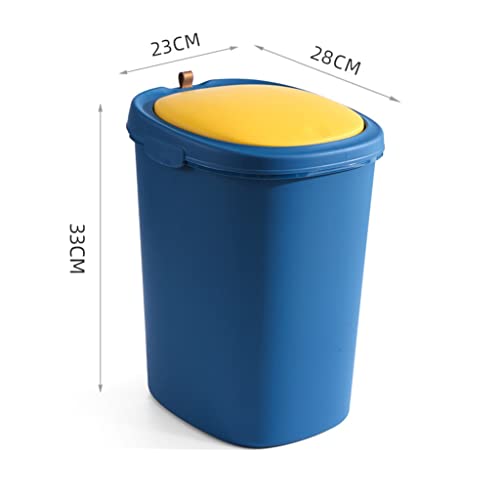 UYSVGF Basın Tipi çöp tenekesi Ev Bomba Kapak Mutfak tuvalet kağıdı sepeti kapaklı Oturma Odası Tuvalet çöp tenekesi (Renk: